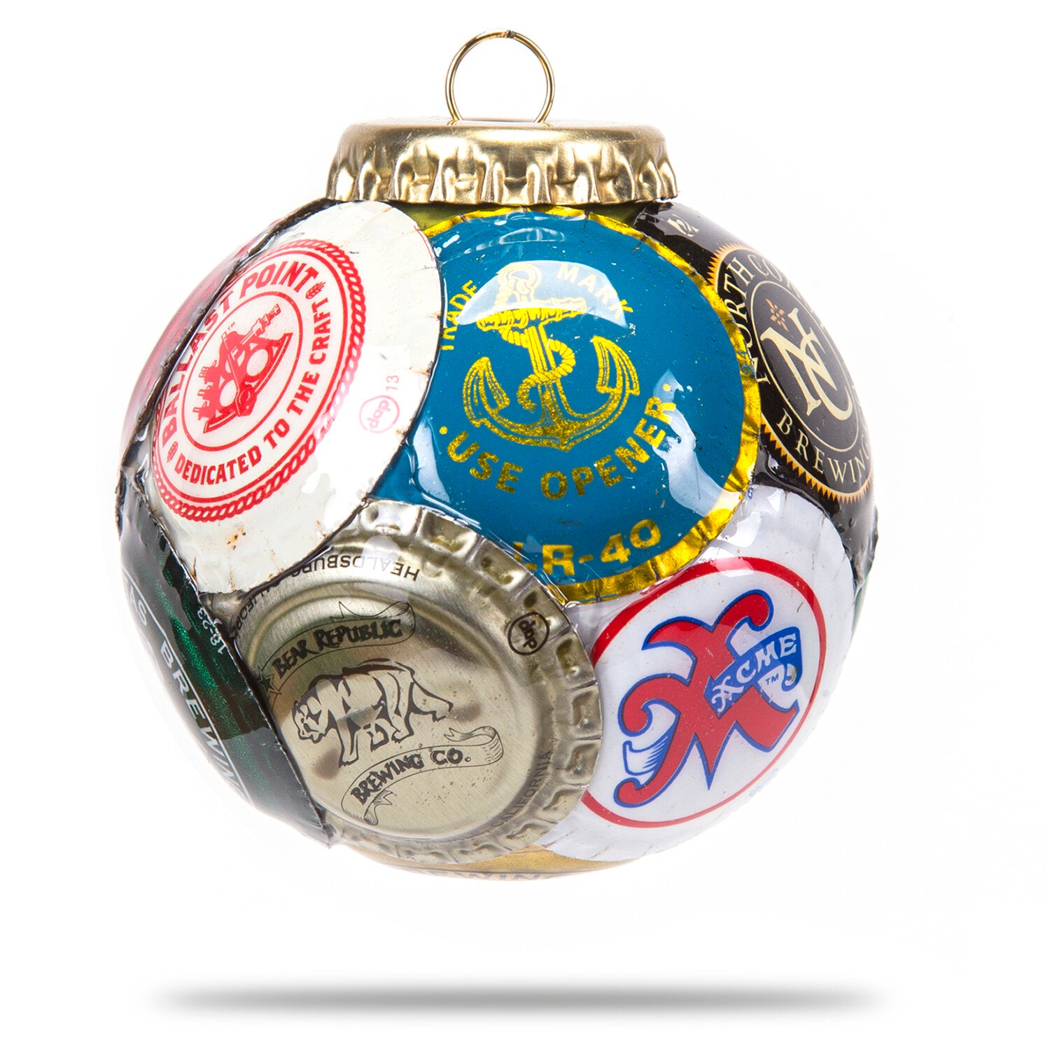 California Mix Bottle Cap Ornament