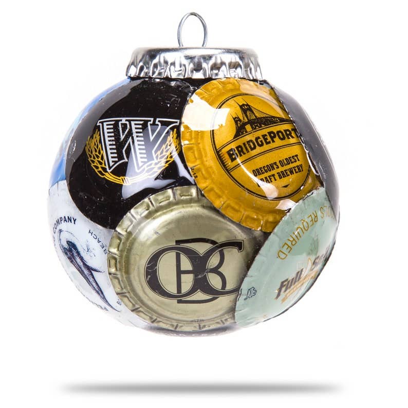 Oregon Breweries Bottle Cap Ornament