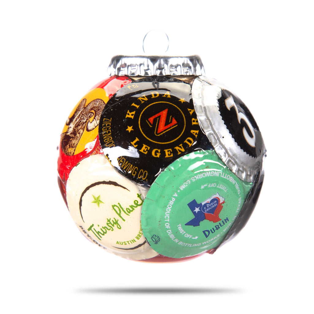 Texas Breweries Bottle Cap Ornament