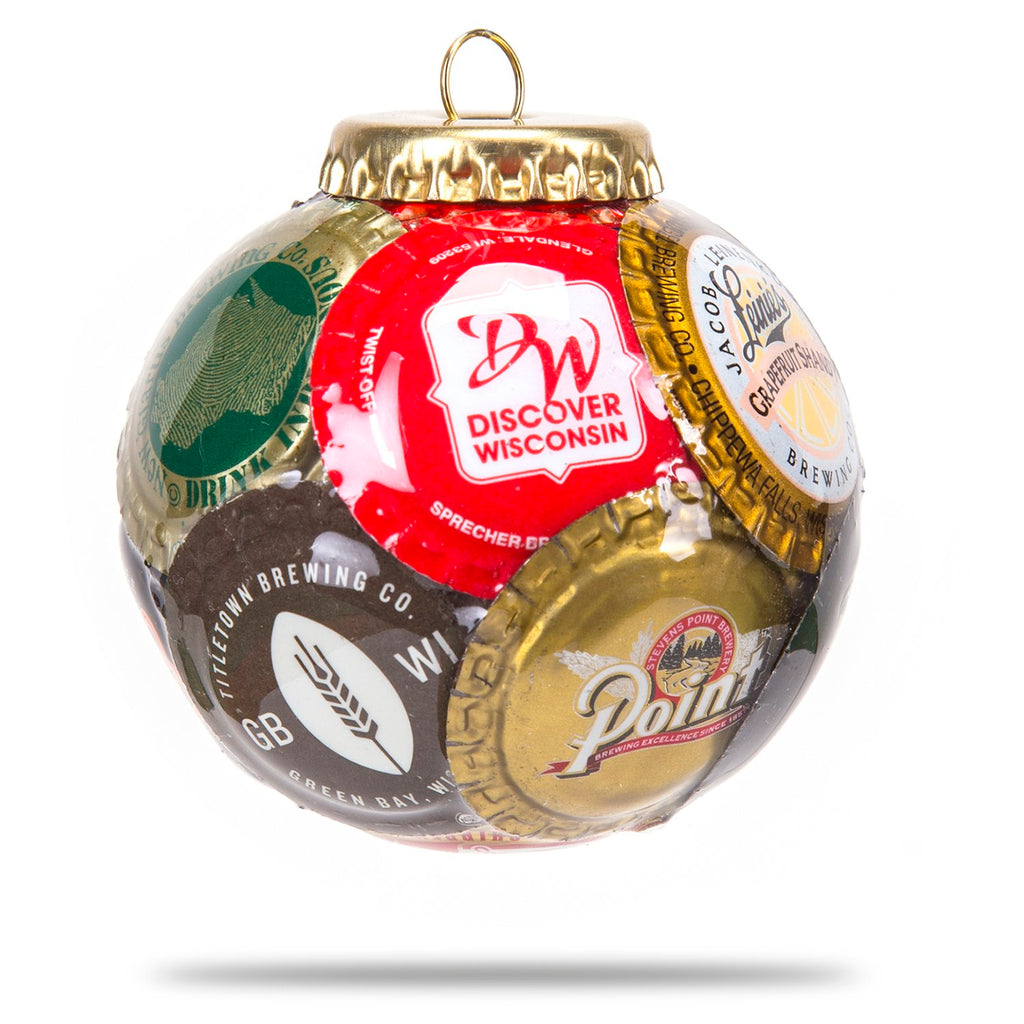 Wisconsin Mix Bottle Cap Ornament