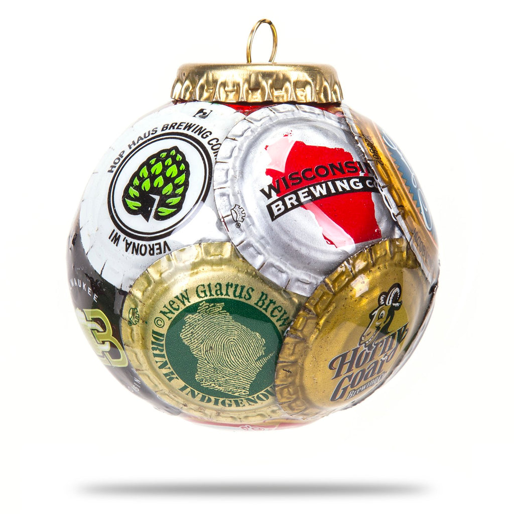 Wisconsin Mix Bottle Cap Ornament