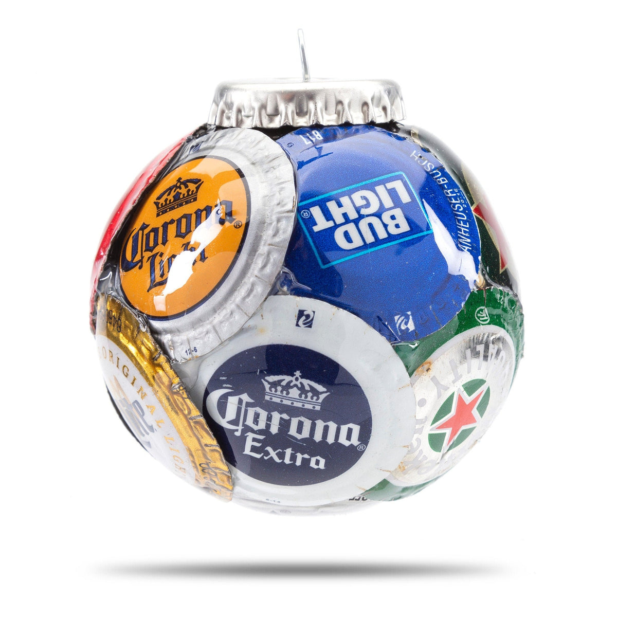 Set of 2 Major Brands Bottle Cap Ornaments