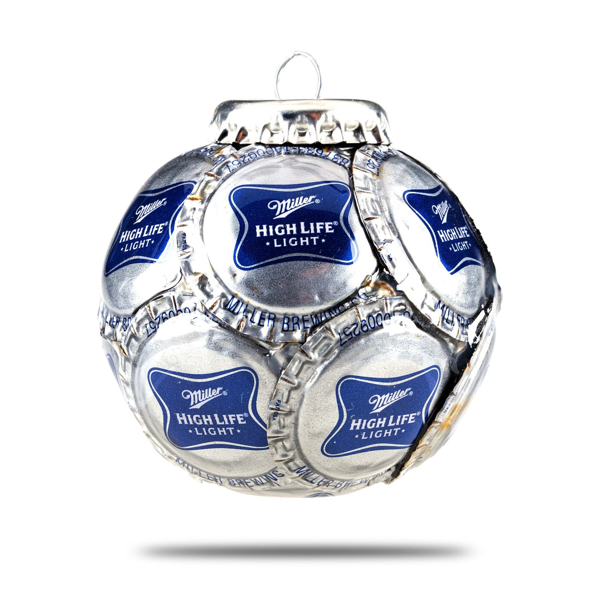Miller High Life Light Bottle Cap Ornament