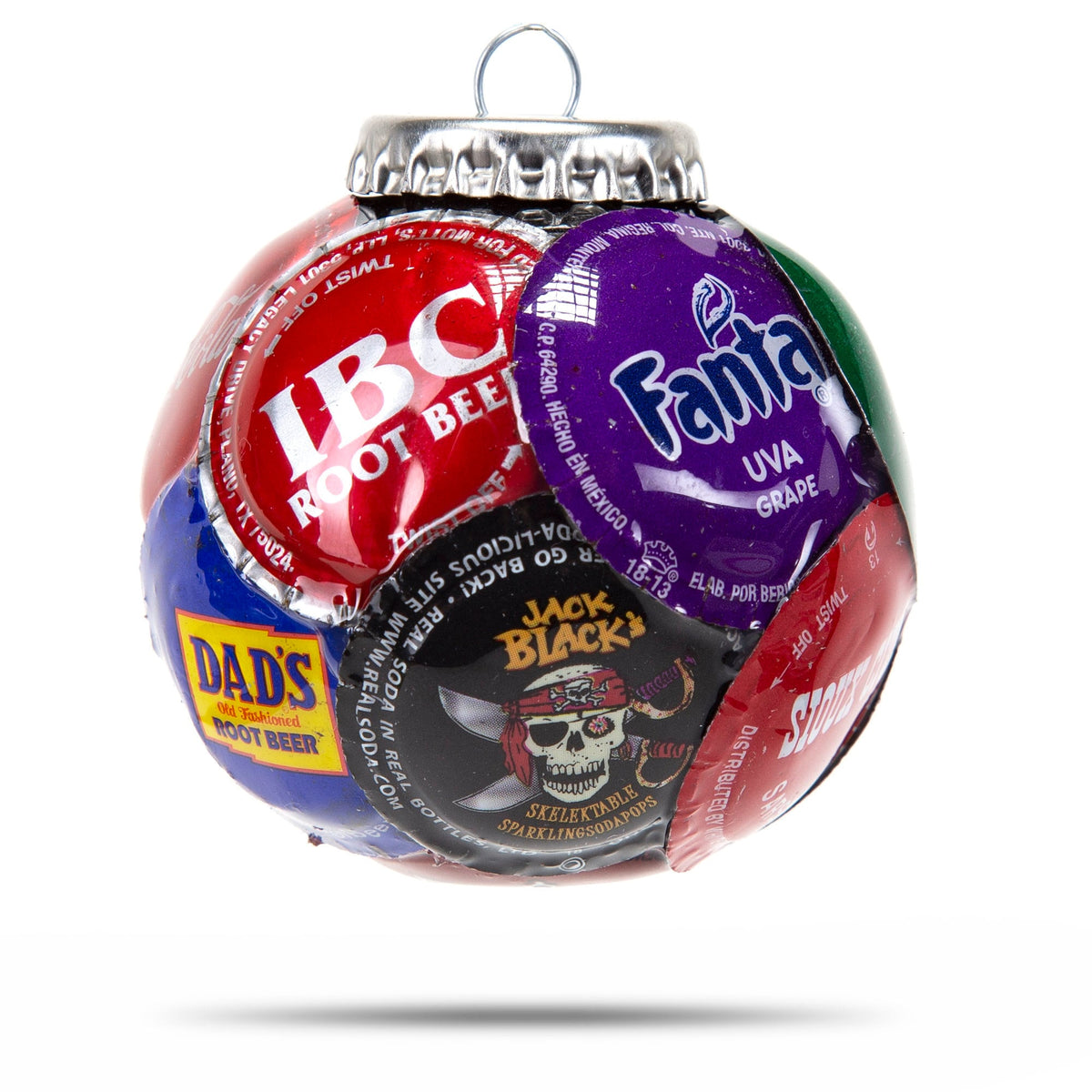 Mixed Soda Bottle Cap Ornament