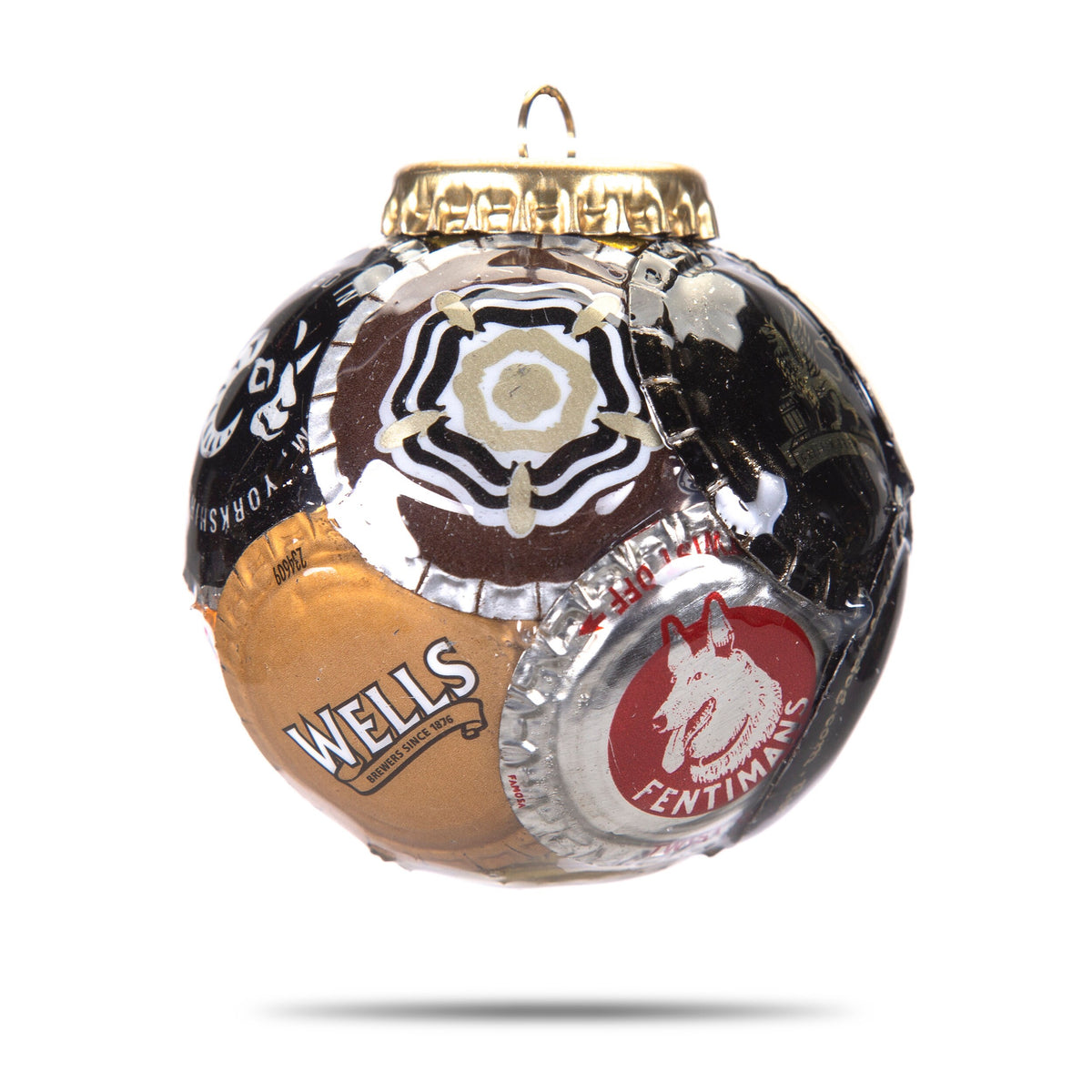 English Beer Bottle Cap Ornament - photo 2