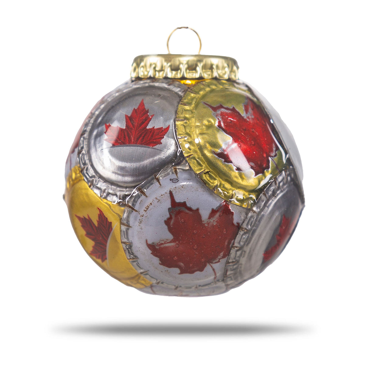 Maple Leaf Bottle Cap Ornament