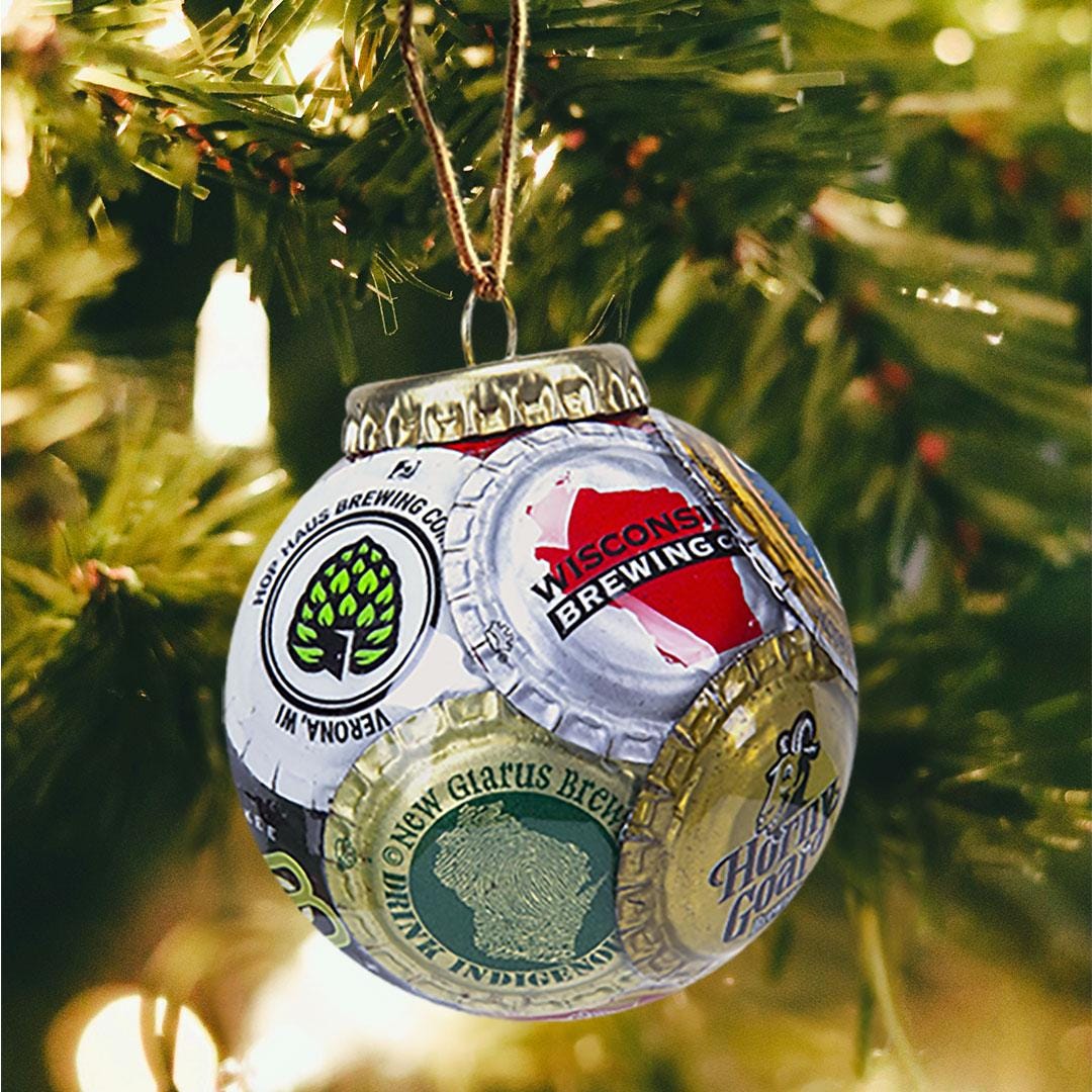 Wisconsin Mix Bottle Cap Ornament - photo 3