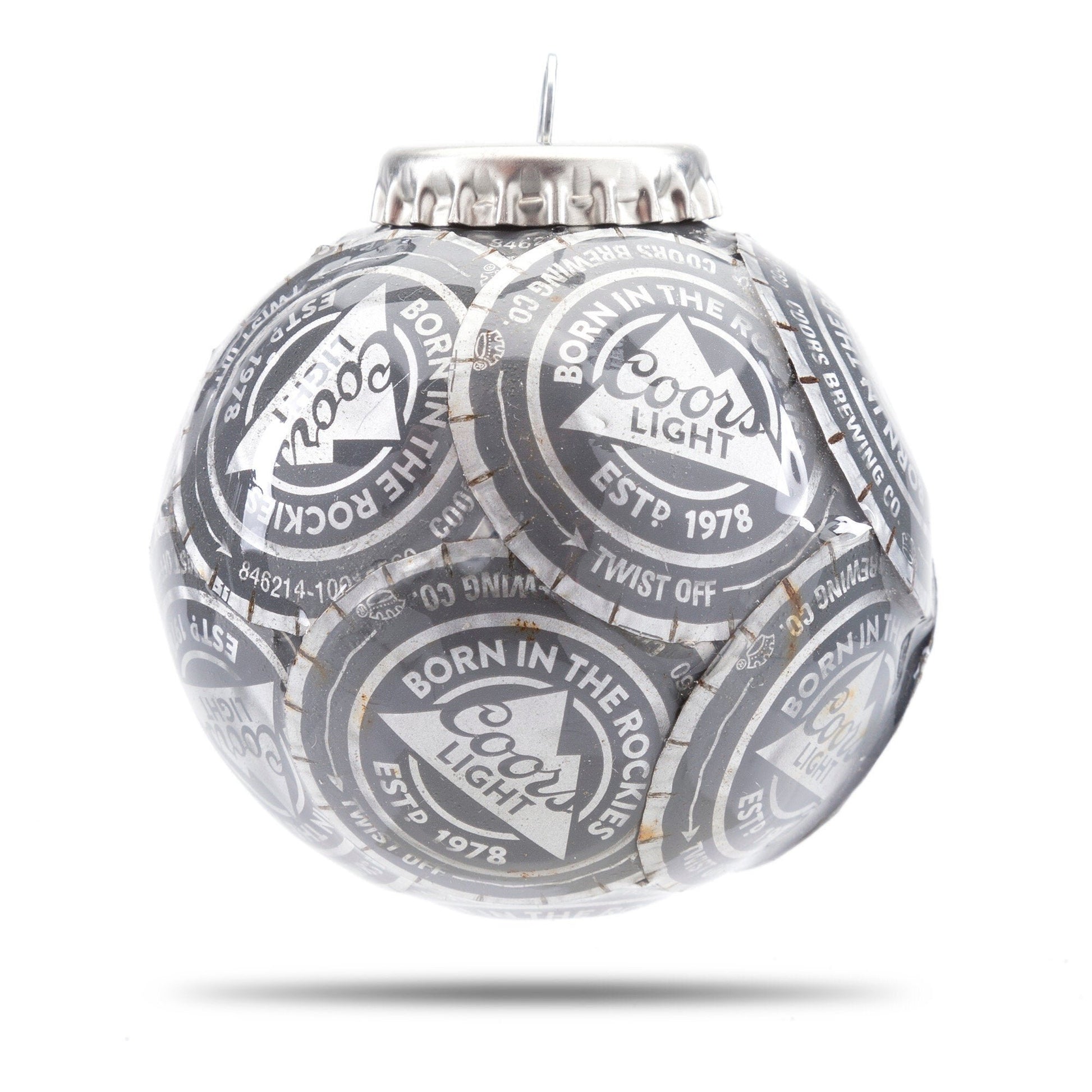 Coors Light Bottle Cap Ornament